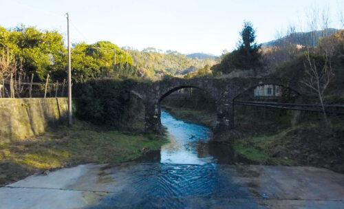 Bridge rebuilt in the XVI century