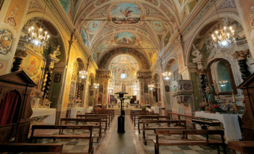 Chiesa, interior of the Church of Saint Michael the Archangel